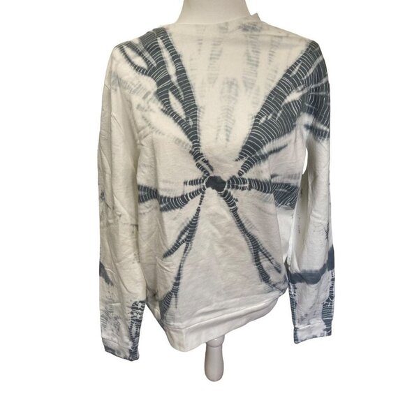 NWT ASOS White and Gray Tie Dye Women's Sweatshirt Medium - Picture 1 of 5